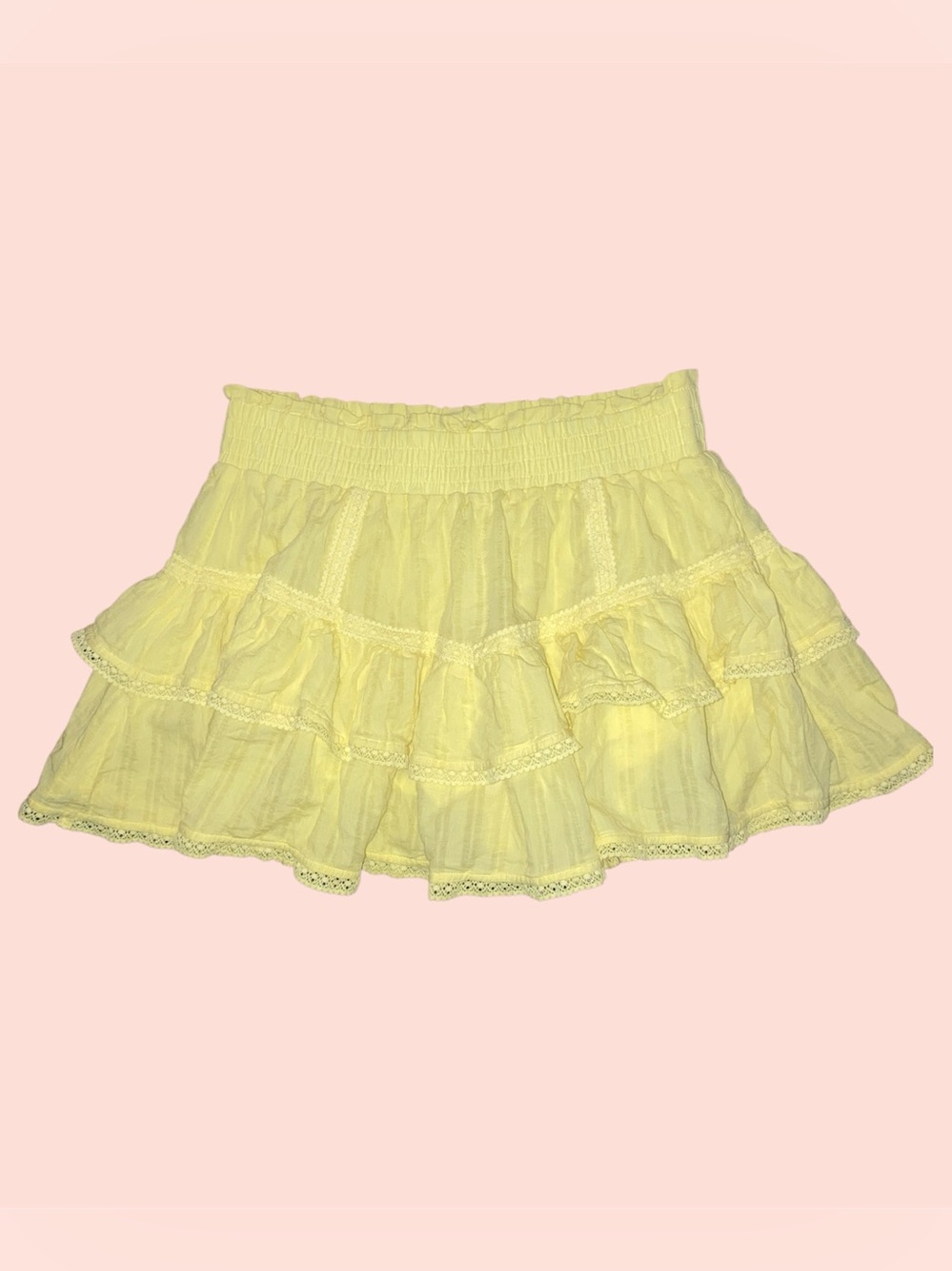 Yellow Frill Seeker Ruffle Skort
